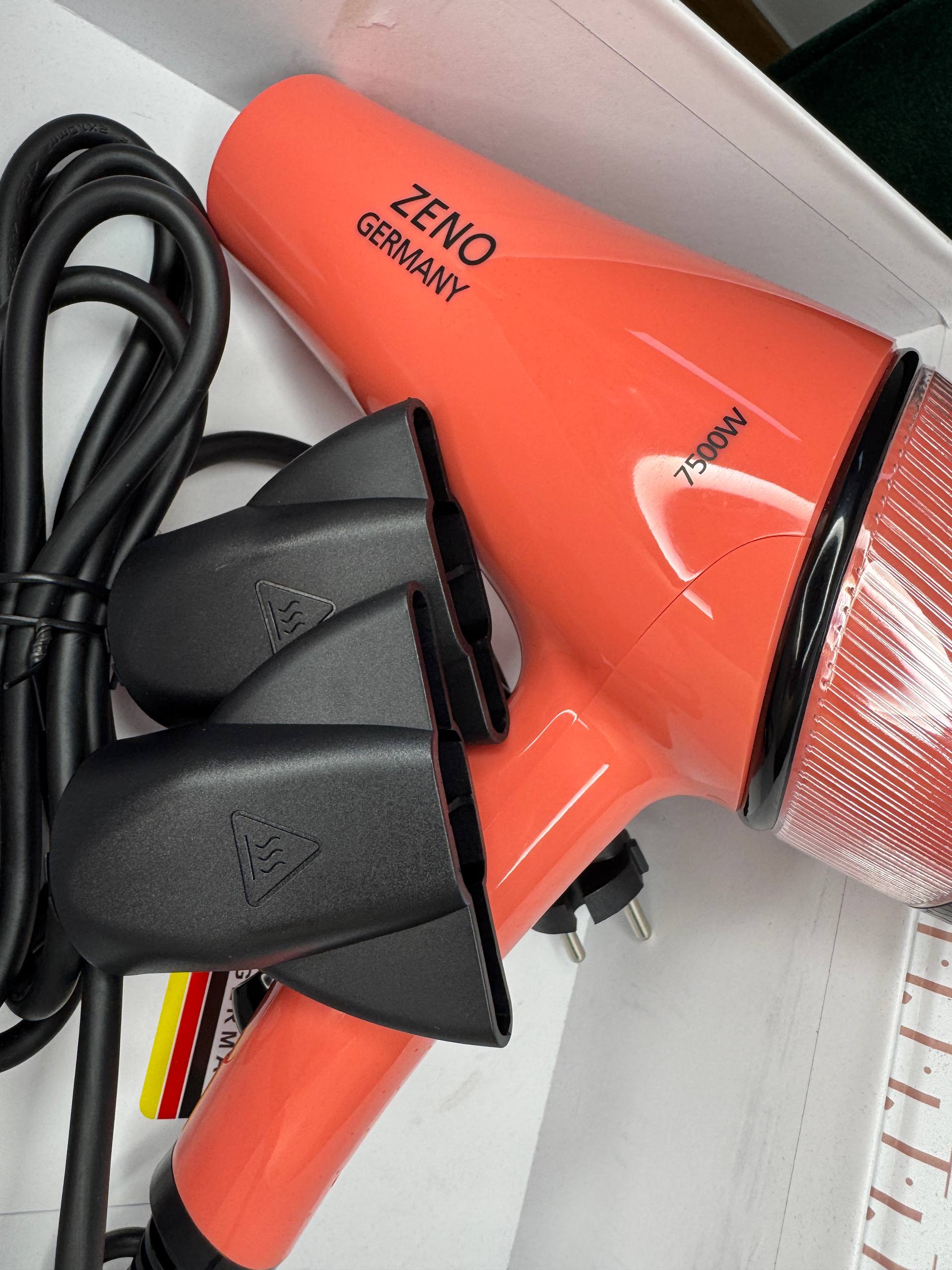 Shiptonic/ZENO Germany Pro Hair Dryer - Fast Dry & Smooth Finish (Coral)