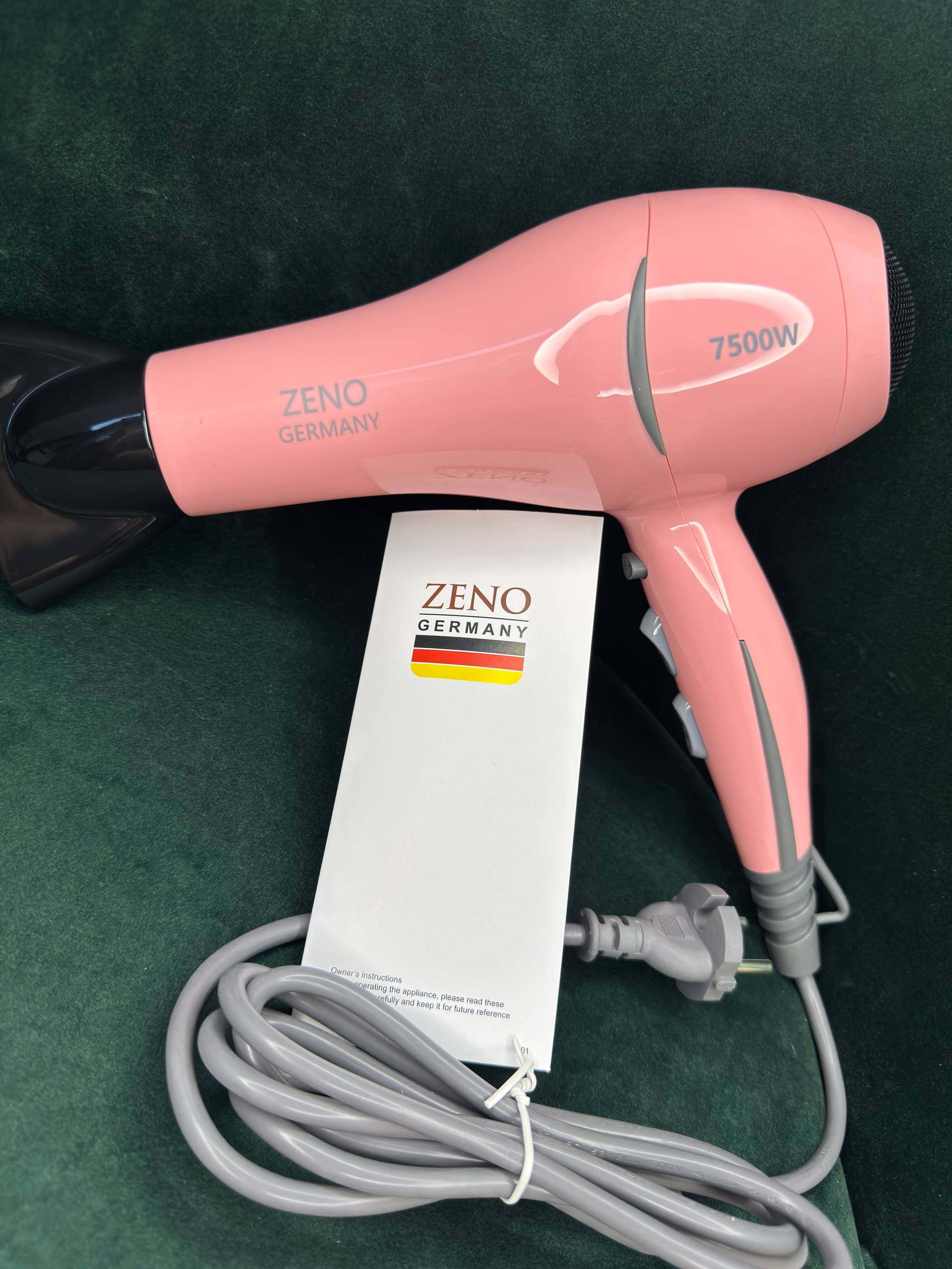 Shiptonic/ZENO Germany Style Duo Set – Hair Dryer & Straightener (Baby Pink/ Sun Yellow)